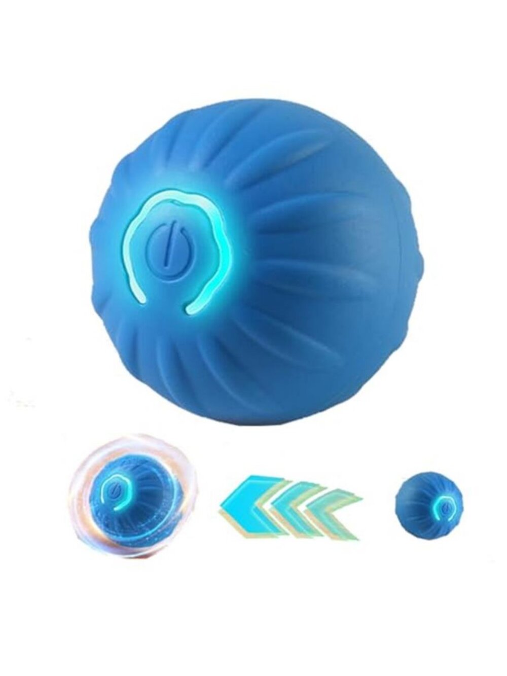 Interactive LED Dog Ball （2 inch）- USB Rechargeable Motion-Activated - F2